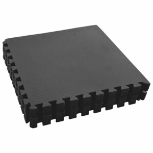 vidaXL Tapis de sol de piscine 12 Pièces Noir 4 32 ㎡ Mousse EVA