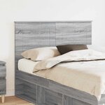 vidaXL Tête de lit Gris Sonoma 135 cm Bois d'ingénierie