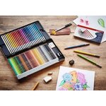 STABILO Boîte métal de 36 crayons de couleur fusain pastel  CarbOthello