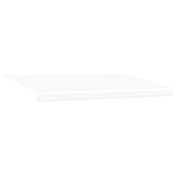 Store Rétractable Manuel vidaXL Blanc 500x350 cm