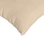 vidaXL Coussins de canapé 2 Pièces Crème 60 x 60 cm tissu