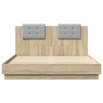 vidaXL Cadre de lit sans matelas chêne sonoma 140x200 cm