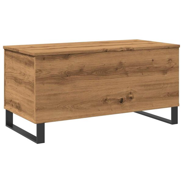 vidaXL Table basse chêne artisanal 90x44 5x45 cm bois d'ingénierie