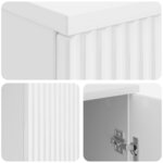 vidaXL Bureau Blanc brillant 142 5 x 50 x 75 cm Bois d'ingénierie