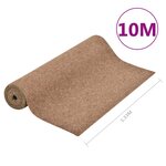 vidaXL Gazon artificiel avec picots 10x1 33 m Beige