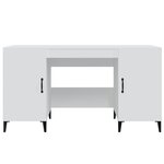 vidaXL Bureau Blanc 140x50x75 cm Bois d'ingénierie