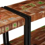 vidaXL Table console Multicolore bois de récupération massif