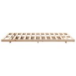 vidaXL Cadre de lit surélevé Marron 135 x 190 cm Bois massif en pin