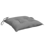 vidaXL Coussins de chaise lot de 6 gris 50x50x7 cm tissu oxford