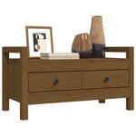 vidaXL Banc d'entrée Marron miel 80x40x43 cm Bois de pin massif