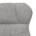 vidaXL fauteuil Gris clair 69 x 74 x 93 cm Velours