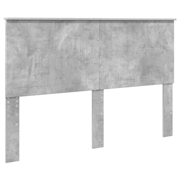 vidaXL Tête de lit Gris béton 150 cm Bois d'ingénierie