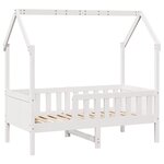 vidaXL Cadre de lit d'enfants forme de maison sans matelas pin