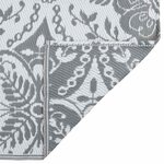 vidaXL Tapis d'extérieur ARAKIL Gris clair 190x290 cm PP