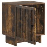 vidaXL Cabinet de chevet 2 Pièces Chêne fumé 43 x 34 5 x 50 cm
