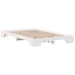 vidaXL Cadre de lit Blanc Bois massif 120 x 190 cm Durable Solide