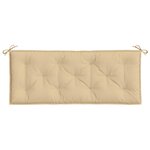 vidaXL Coussins de banc de jardin lot de 2 beige mélangé tissu