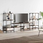 vidaXL Meuble TV chêne marron 206 5x28 5x95 cm bois d'ingénierie