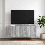 vidaXL Meuble TV mural Sonoma gris 78 5 x 41 x 30 cm Bois d'ingénierie