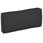 vidaXL Coussin pour assise / dossier de palette Noir 120 x 50 x 12 cm