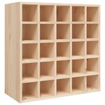vidaXL Cave à vin 56x25x56 cm Bois massif Pin