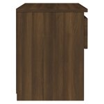 Vidaxl table de chevet chêne marron 40x30x39 cm bois d'ingénierie