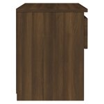 vidaXL Table de chevet Chêne marron 40x30x39 cm Bois d'ingénierie