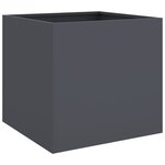 vidaXL Jardinière anthracite 42x40x39 cm acier laminé à froid