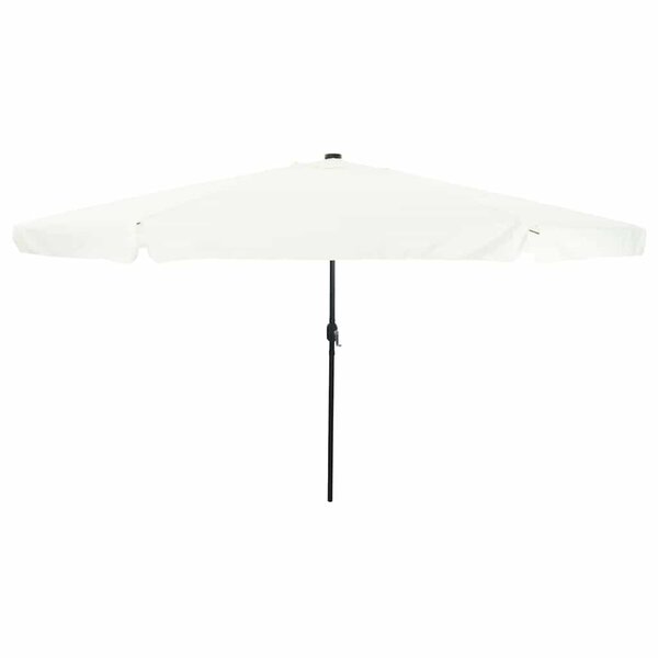 vidaXL Parasol de jardin Blanc et Noir 395 x 395 x 245 cm