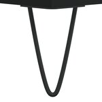 vidaXL Banc à chaussures noir 102x35x55 cm bois d'ingénierie