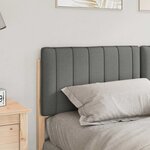 vidaXL Tête de lit capitonnée Marron et gris clair 150 cm Pin massif
