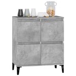 vidaXL Buffet Gris béton 60x35x70 cm Bois d'ingénierie