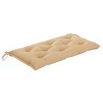 vidaXL Balancelle 2 places feuilles de palmier et coussin 202cm Bambou