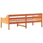 vidaXL Lit de jour sans matelas cire marron 90x200 cm bois pin massif
