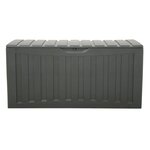 vidaXL Boîte de rangement Noir 118x53x57 cm Polypropylène