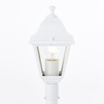 Lampadaire extérieur Nissie - Blanc - Métal/Verre - E27 60W - IP44