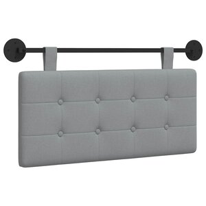 vidaXL Tête de lit suspendue Gris clair Tissu