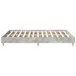 vidaXL Cadre de lit sans matelas gris béton 140x200 cm bois ingénierie