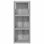vidaXL Armoire murale de salle de bain Gris Sonoma 20 x 10 x 50 cm