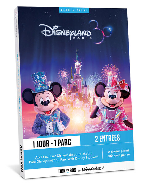 Coffret cadeau - ticketbox - disneyland paris 1 jour / 1 parc