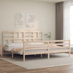 vidaXL Cadre de lit sans matelas bois massif