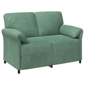 vidaXL Sofa 2 places Vert Mer 138 x 83 x 95 cm Velours