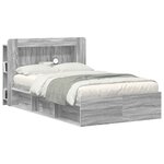 vidaXL Cabinet de Tête de Lit Sonoma gris Bois d’ingénierie