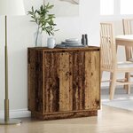 Buffet vidaXL avec LED en bois vieilli 71x34 5x75 cm en bois reconstitué