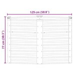 vidaXL Lit surélevé de jardin 129x77 cm Acier galvanisé Argenté