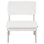 vidaXL Chaise de jardin blanc 60x52 5x72 cm bois de pin massif