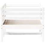 vidaXL Lit de jour sans matelas blanc 90x190 cm bois de pin massif