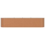 vidaXL Jardinière surélevée Marron 400 x 80 x 81 cm Acier