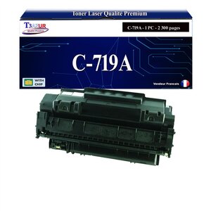 T3AZUR -Toner compatible avec Canon 719 (3479B002) pour Canon LBP6650DN  LBP6670DN  LBP6680X  MF411DW  MF416DW  MF418X  MF419X