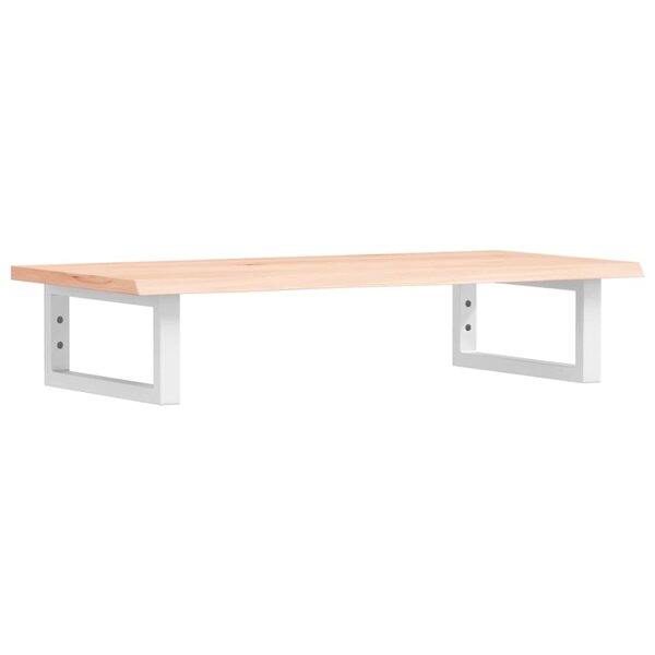 vidaXL Étagère de vasque murale acier et bois de chêne massif